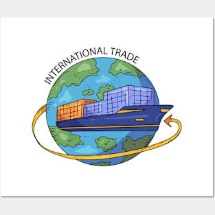 International Trade Concept Posters and Art